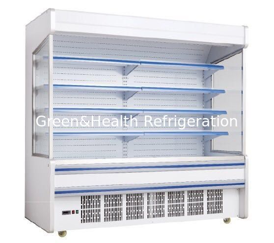 چای سبز و بهداشت عمودی Multitideck باز شیلر برای شیر در سوپر مارکت