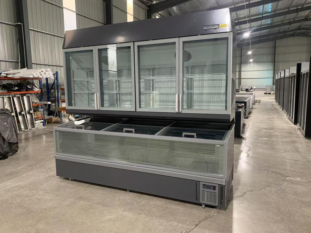 فریزر ترکیبی با یخ زدایی خودکار عمودی و افقی با دمای -۱۶ درجه سانتیگراد تا -۲۲ درجه سانتیگراد