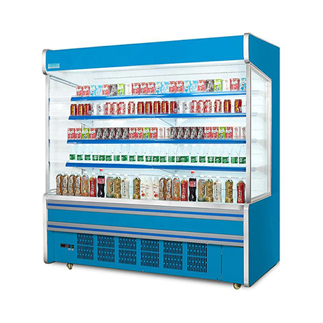 سوپرمارکت های تجاری کمپرسور داخلی چند قفسه ای فریزر باز