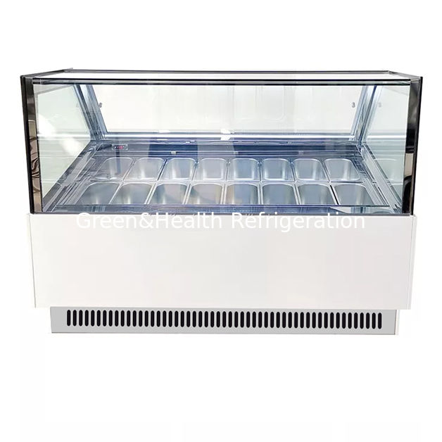 Store/Supermarket/Ice Cream Shop Uses Right Angle Ice Cream Storage Refrigerated Cabinets Freezer