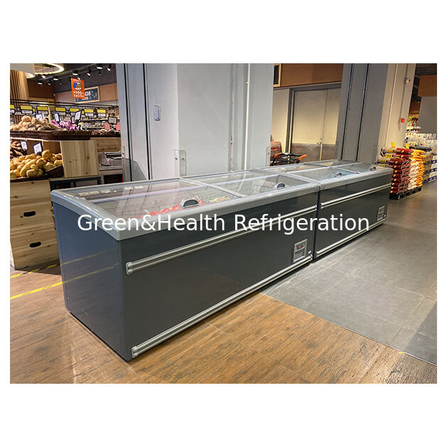 یخچال جزیره تجاری سوپرمارکت یخچال بستنی های آبمیوه ذخیره سازی محصولات یخچال عمیق