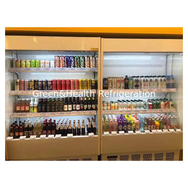 سوپرمارکت های کوچک میوه ها و سبزیجات را در یخچال های باز نگهداری می کنند