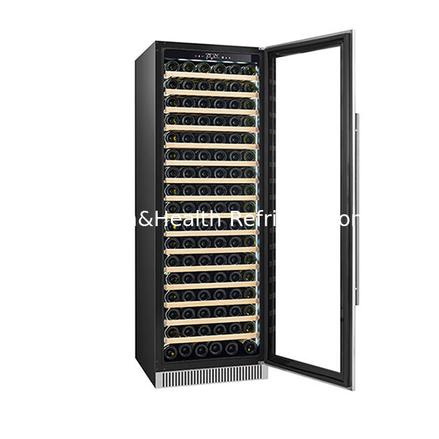 گواهینامه ETL 185 بطری واحد منطقه دمای مدرن بالا شراب قرمز یخچال نمایش یخچال