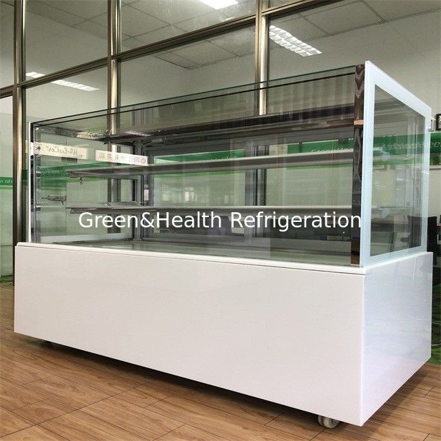 نمایشگر کیک یخچال نانوایی نمایشگر درب شیشه ای کابینت با کمپرسور وارداتی