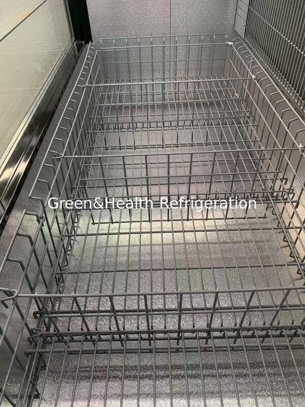 قیمت مستقیم کارخانه فریزر جزیره ای ترکیبی با پنجره های شیشه ای بزرگ و کمپرسور سکوپ