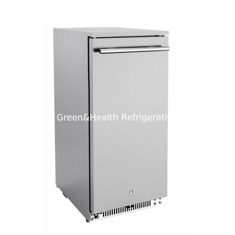150L Stainless Steel Solid Door Outdoor Beverage Refrigerator with ETL Certification
