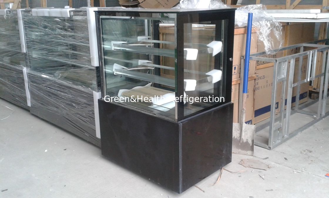سوپرمارکت مینی دو لایه نمایش کیک فریزر دو درجه حرارت برای فروشگاه