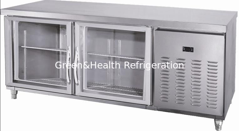 110V 60HZ 1/2/3 درب تحت شمارنده یخچال فریزر برای آشپزخانه هتل، ضد یخچال