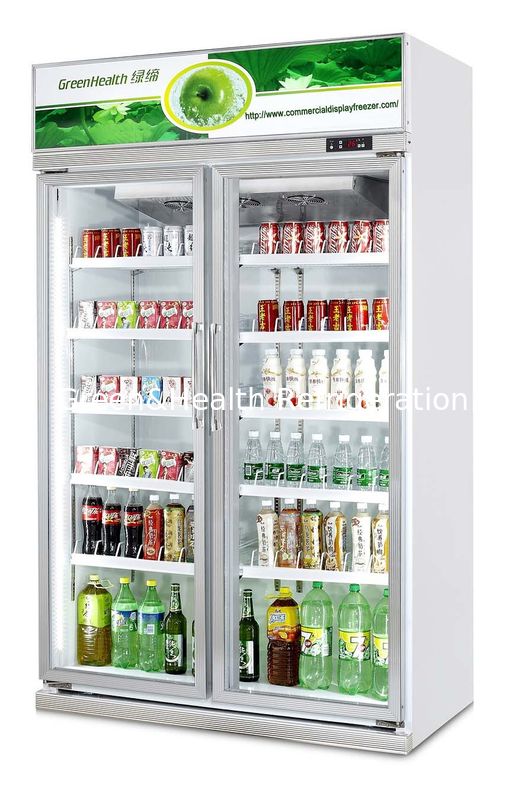 یخچال نوشیدنی تجاری 480 لیتری با کمپرسور دانفوس و کنترل دمای 0-10 درجه سانتیگراد درب شیشه ای