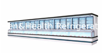 یخچال سرد کننده تجاری با دم کردن خودکار کمپرسور دانفوس و نوردهی LED برای نمایش سبزیجات رستوران