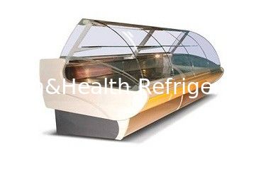 سفارشی نمایشگاه یخچال نمایش، چرخ سردخانه یخچال خنک کننده 2.5 متر برای راحتی