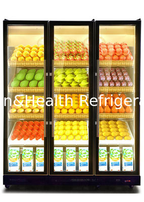 2 ~ 8 درجه کمپرسور کوپلند درب شیشه ای سیاه یخچال های آبجو شراب خنک کننده