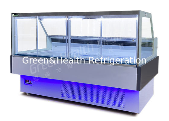 چیلر نمایشگر دلی درب شیشه ای باز کشویی جلو سفید با کمپرسور دانفوس