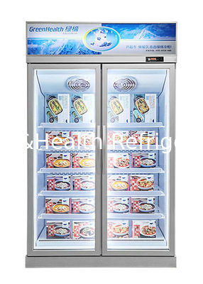 فریزر صفحه نمایش یخچال مواد غذایی منجمد فن خنک کننده برای سوپرمارکت
