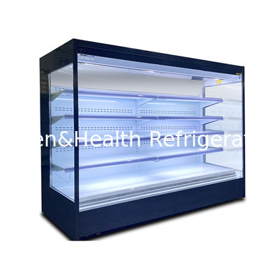 چیلرهای عرشه باز تجاری عمودی برای نوشیدنی میوه ها