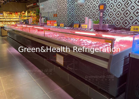 یخچال فریزر تک درجه حرارت تازه گوشت گاو اغذیه فروشی برای فروشگاه گوشت