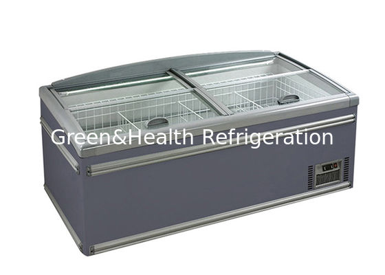 Commercial Glass Combine Island Freezer R290 با راندمان بالا