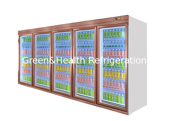 2250L ریموت درب شیشه ای نوشیدنی یخچال ویترین شامپاین سفید