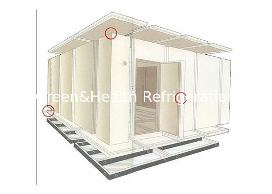 انبار راه رفتن در اتاق ذخیره سازی سرد غذاهای دریایی گوشت گاو مرغ فریزر عایق PU