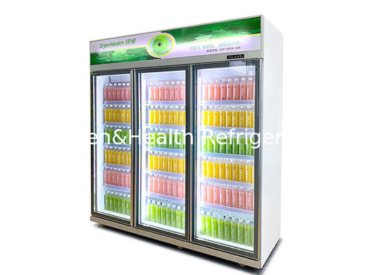 چند دروازه شیشه ای بودجه ایستاده یخچال کابینت نمایش صندوق یخچال 738L