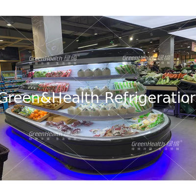 نمایشگاه کالا های سفارشی جزیره کابینت گرد کولر باز چند طبقه