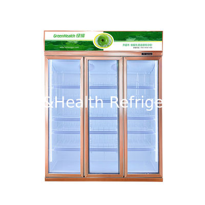 R134a خنک کننده فن یخچال نمایش تجاری یخچال خنک کننده نوشیدنی