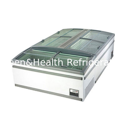 یخچال تجاری رنگ سفید یخچال با درب جانبی برای سوپرمارکت