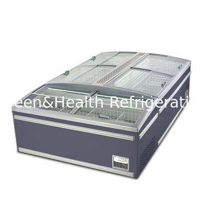 یخچال افقی شیشه ای از فولاد ضد زنگ برای محصولات منجمد