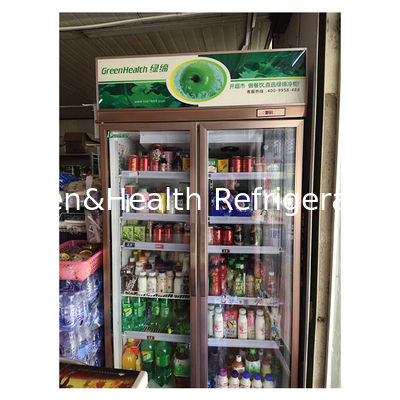 سوپرمارکت تجاری / فروشگاه دو / سه درب شیشه ای یخچال اقتصاد یخچال نمایش
