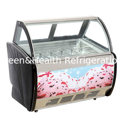 مغازه ی راحتی / مغازه ی تجاری بستنی چند صفحه ای یخچال ذخیره سازی نمایشگر فریزر