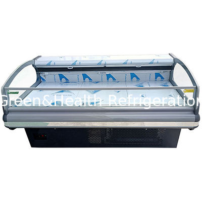 فریزر نمایشگر یخچال گوشت تازه نیمه باز اروپایی با کمپرسور داخلی