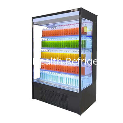 یخچال نمایش باز با طیف دمایی 2 ~ 8 ° C چراغ LED و سیستم کنترل از راه دور برای سوپرمارکت ها