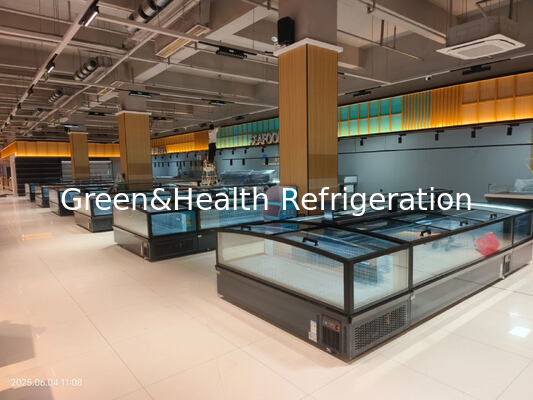 یخچال جزیره سوپرمارکت یخچال تجاری ترکیبی برای غذاهای منجمد